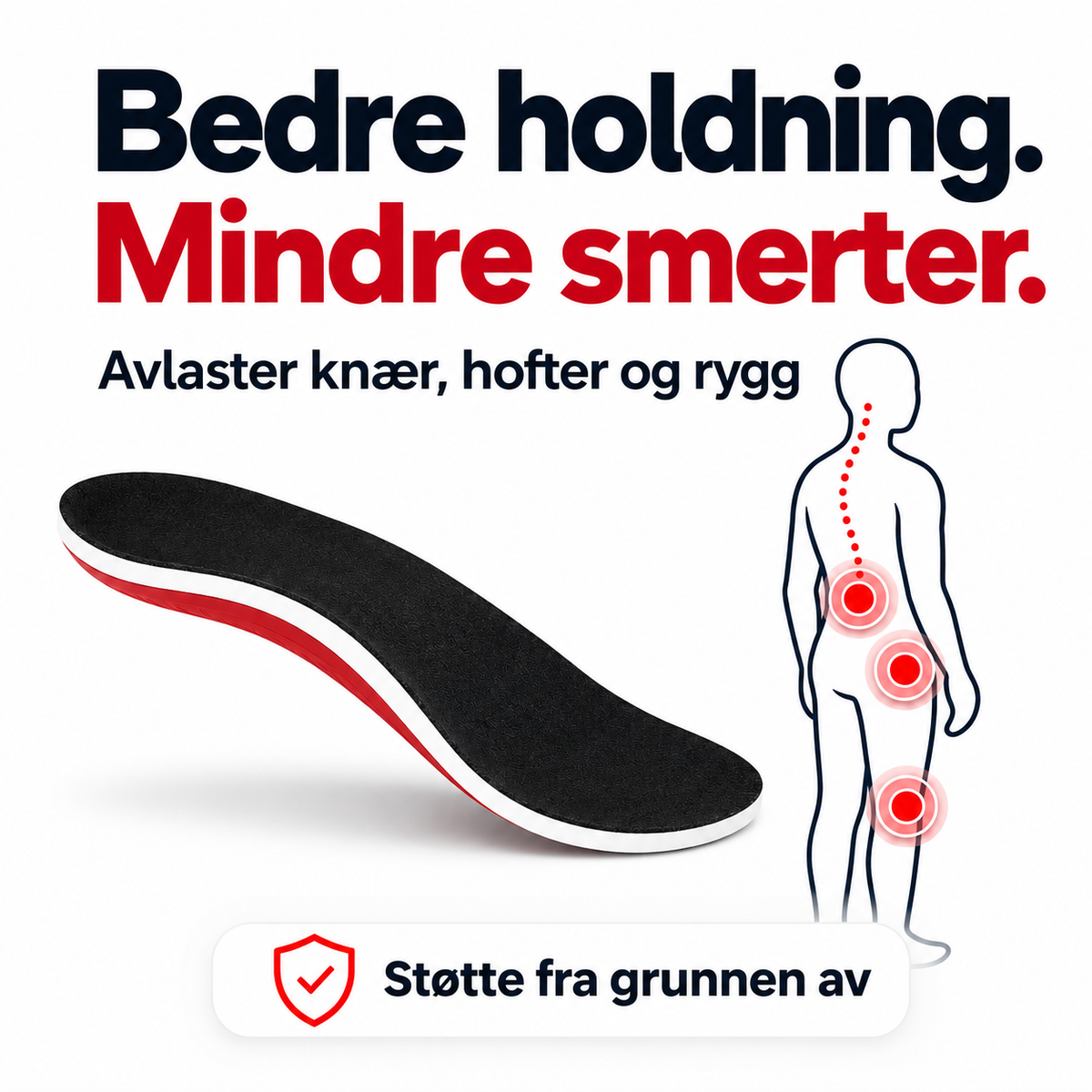 Fotbuestøtte | Har du fortsatt vondt i føttene?