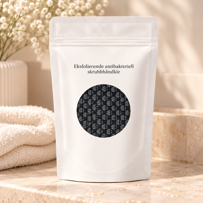 Eksfolierende dusjhåndkle
